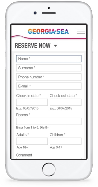 Georgia Sea - Mobile Booking