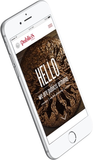 Publicis - Mobile Home Screen