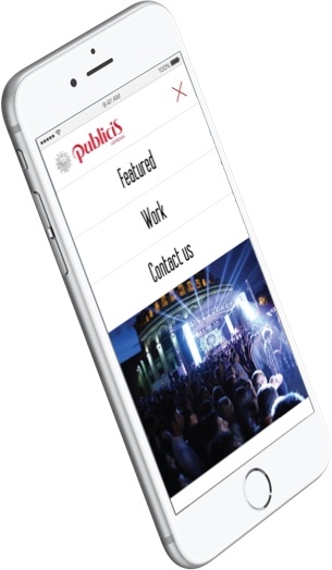 Publics Mobile - Menu